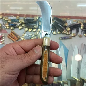 چاقو پیوندی باغبانی و کابل بری فولادی دست ساز زنجان