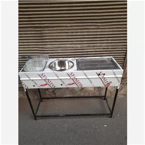 فر ساندویچی فلافلی سرخ کن نیم تنه سیار کپسولی صنعتی (پس کرایه)