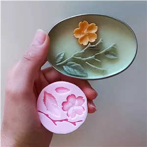 قالب سیلیکونی ست گل و برگ 