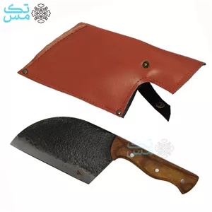 چاقوی صربستانی مخصوص آشپزی در طبیعت مصطفی حیدری زنجان بهمراه غلاف