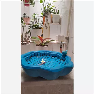 حوض ماهی کاشیکاری قیر اندود(ارسال به صورت پس کرایه)