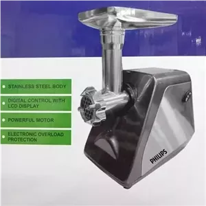 چرخ گوشت فیلیپس ساخت هلند  3400 وات  اصلی هلوگرام دار با عملکرد معکوس،چرخگوشت فیلیپس،چرخ گوشت حرفه ای،خرد کن،پسکرایه