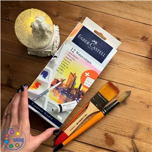 آبرنگ فابرکاستل تیوپی 12 رنگ مدل Creative Studio