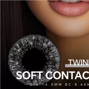 لنز چشم رنگی ایلاردو مدل TWINKLE GRAY (لنز چشم طوسی آبی ایلاردو)