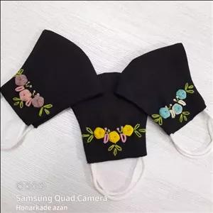 ماسک گلدوزی  بچگانه طرح نیلا