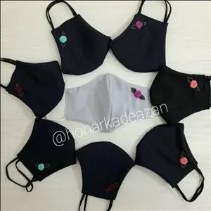 پک 4 عددی ماسک گلدوزی(تک گل)