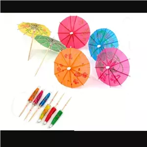 چتر تزئینی خلالی 10 عددی