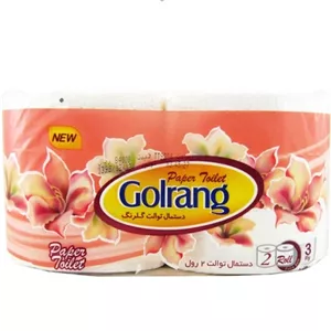 دستمال توالت گلرنگ سه لایه (12  رول) 