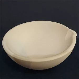 بوته ذوب طلا سرامیکی حجم 25 میلی لیتر قطر H25mm D55mm ارتفاع ایتالیایی 