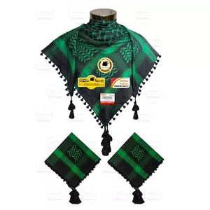 چفیه عربی مشکی سبز