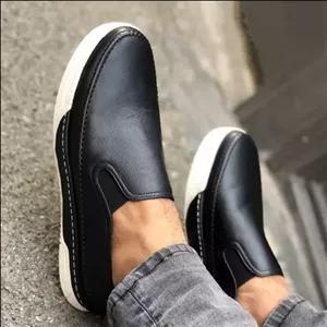 کفش مردانه اسپورتی چرم کشی پاریس دور دوخت