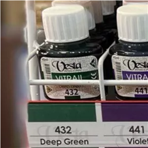 رنگ ویترای 40 میل سبز Deep Green کد 432 Vesta وستا Vesta