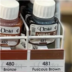 رنگ ویترای 40 میل قهوه ای گندمی Fuscous Brown کد 481 Vesta