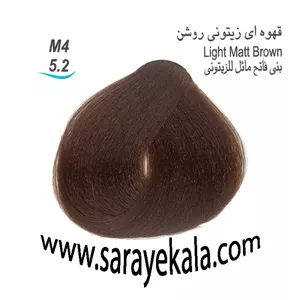 رنگ مو بیس کالر  M4 قهوه ای زیتونی روشن