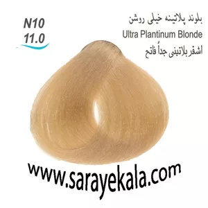 رنگ مو بیس کالر  N10 بلوند پلاتینه خیلی روشن 