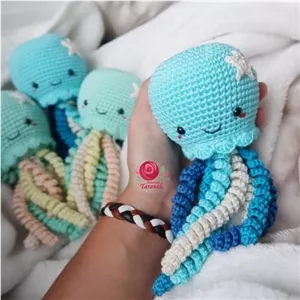 عروسک قلاب بافی هشت پا مهربون (عروس دریایی) ( اختاپوس )