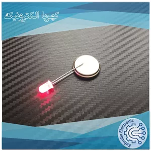 LED پنج میلی متر، دو رنگ قرمز - سبز ( بسته 5 عددی) LED 5MM 2PIN RED-GREEN