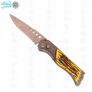 چاقوی جیبی ضامن فشاری کلمبیا طرح شاخ سایز کوچک 