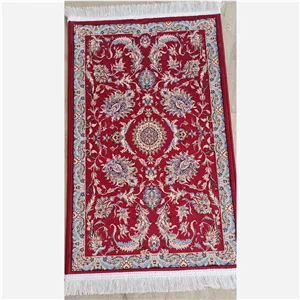 پادری فرشی1200 شانه سایز 50 در 80 نقشه افشان سلطنتی قرمز گلبهی