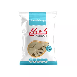 چیپس کشک خشک تنقلاتی ساده نمکی کشککی،25 گرمی بسته8عددی
