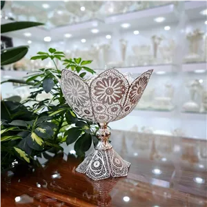 ظروف ملیله کاری ، کاسه ملیله کاری با آبکاری نقره (خرید مستقیم و بدون واسطه از تولیدی)