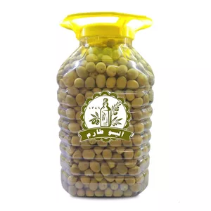 4 کیلو زیتون کنسروی سایزویژه اصل طارم ارگانیک چرب روغنی .معطر شده با لیموسنگی و روغن زیتون و ادویه کوهی