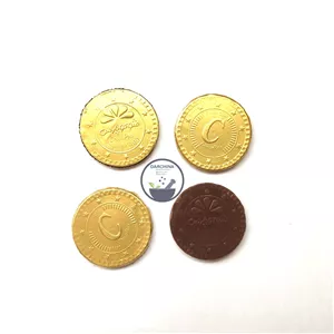 شکلات سکه ای کاکائویی نوستالژی مینو( یک عدد) سکه شکلاتی