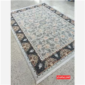 فرش ماشینی 500شانه بی سی اف 6متری،افشان زیبا نقره ای، فرش جهیزیه عروس 