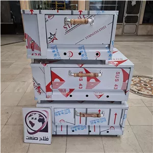 فر پیتزا صندوقی 4و6و9 بشقاب ساندویچی فلافلی صنعتی 