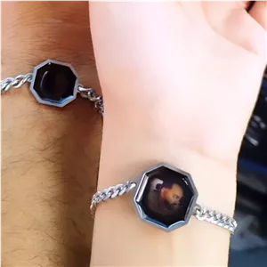 دستبند حرارتی با عکس دلخواه استیل حرارت دست و فندک