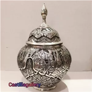 شکلات خوری قلمزنی،لیلی و مجنون،شکلات خوری مسی، 
