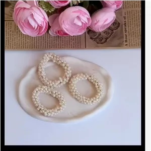 کش موی مرواریدی کش دخترانه کش مرواریدی سفید