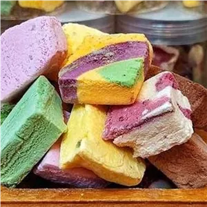 بستنی خشک مخلوط طعم های میوه ای(تُرد و پفکی) 