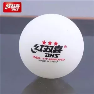 توپ پینگ پنگ اورجینال سه ستاره دی اچ اس DHS مدل CD40A،دارای قطر استاندارد جدید 40+ میلی متر،سری حرفه ای،بسته 1 عددی