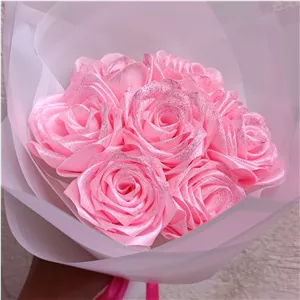 دسته گل روبانی 7 شاخه در رنگ های متنوع
