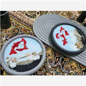 حوض ماهی از جنس پودر سنگ و شمع