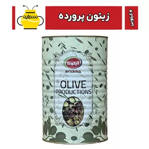 زیتون کنسروی ویژه 4 کیلویی مخصوص آیتونا (ارسال با پست)