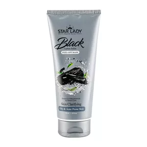 ماسک لایه بردار صورت استار لیدی مدل Black Crbon Active مناسب پوست چرب و مستعد آکنه حجم 175 میلی لیتر  بیوتی مال