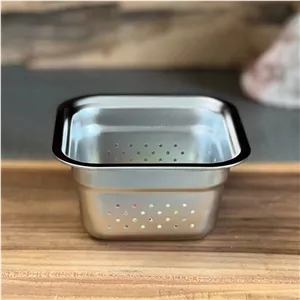 تفاله گیر (صافی چای) استیل مربع تک رنگ