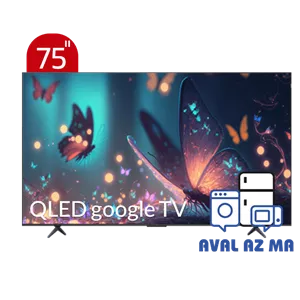 تلویزیون QLED UHD 4K هوشمند google TV تی سی ال مدل C655 سایز 75 اینچ