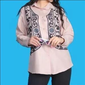 شومیز داکرون طرح ترمه و ژیله سنتی 