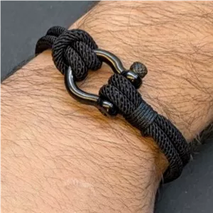 دستبند کنفی قفل استیل امگا تنوع رنگ رنگ ثابت کد sh