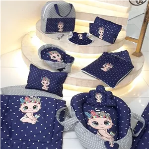 سیسمونی نوزادی ست مسافرتی ست دم دستی اغوشی چاپی کیف نوزاد تشک تعویض قنداق فرنگی تشک گارد دار تشک تعویض پیشبند 