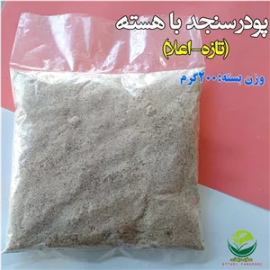 پودر سنجد با هسته(تازه-اعلا)(فروش بصورت عمده-خرده)