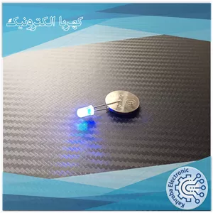  LED پنج میلی متر، خودرنگ، آبی، پایه کوتاه ( بسته 10 عددی) LED 5MM BLUE