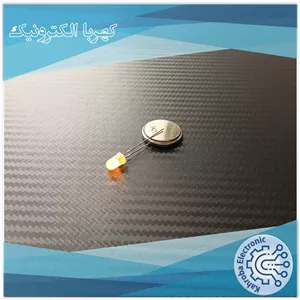  LED پنج میلی متر، خودرنگ، زرد متمایل به نارنجی ( بسته 10 عددی) LED 5MM YELLOW