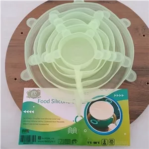 درپوش ظرف سیلیکونی محافظ غذا مجموعه 6 عددی