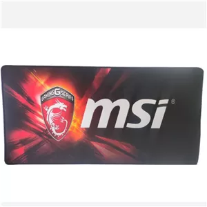 ماوس پد گیمینگ MSI مدل سایز بزرگ 30x60 ضد لغزش و مقاوم در برابر سایش با دور دوخت