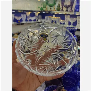 پیش دستی کریستال سه پایه خورشیدی بوهمیا (پس کرایه)