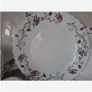 پیش دستی لیندا 24عددی بنفش 4دست پارس اپال ارسال رایگان 
